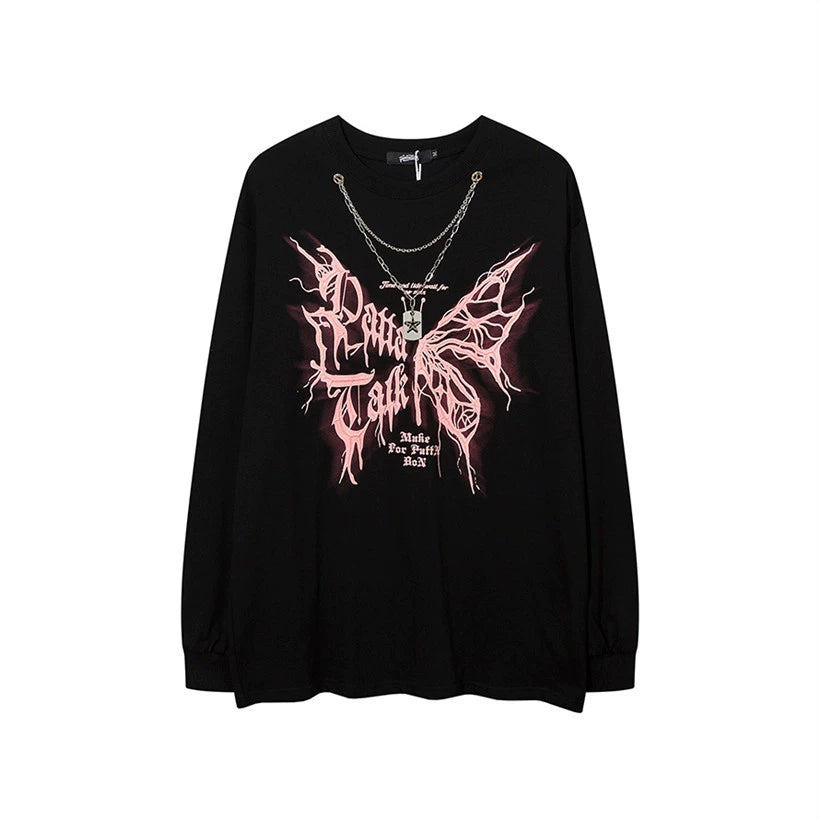 【VEG Dream】Underspider butterfly design spider web style T-shirt  VD0221