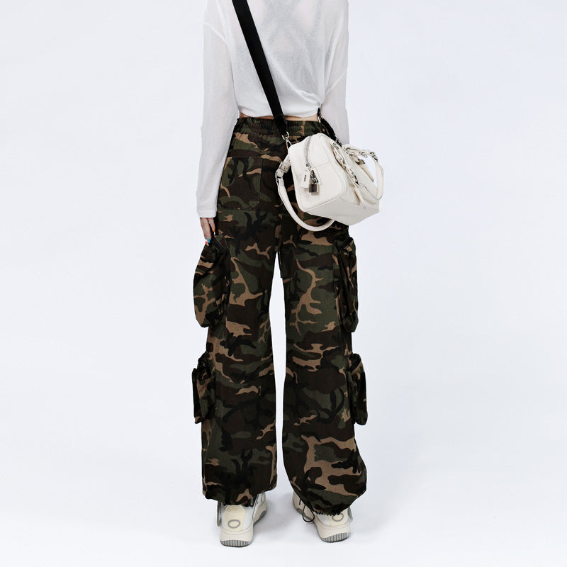 【FREEMEIGE】Multi-type pocket multiple camouflage cargo pants FM0003