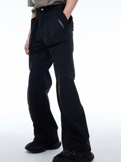 【0-croworld】Multi-zip design wide pants  CR0026