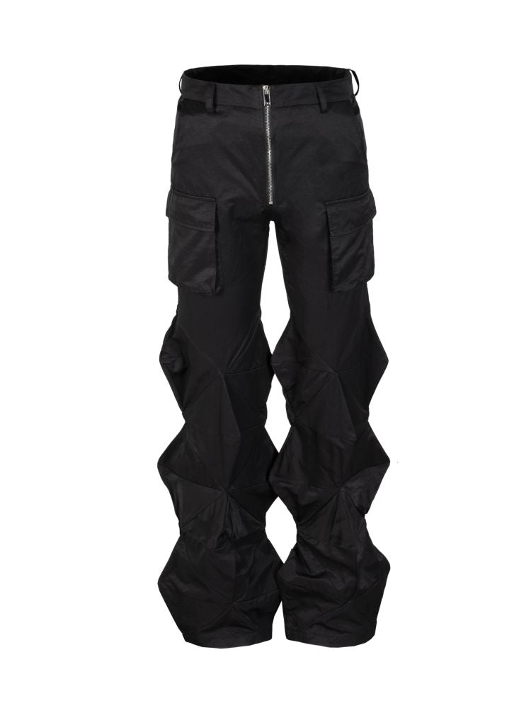 【Blacklists】Unique shape front pocket pants BL0009
