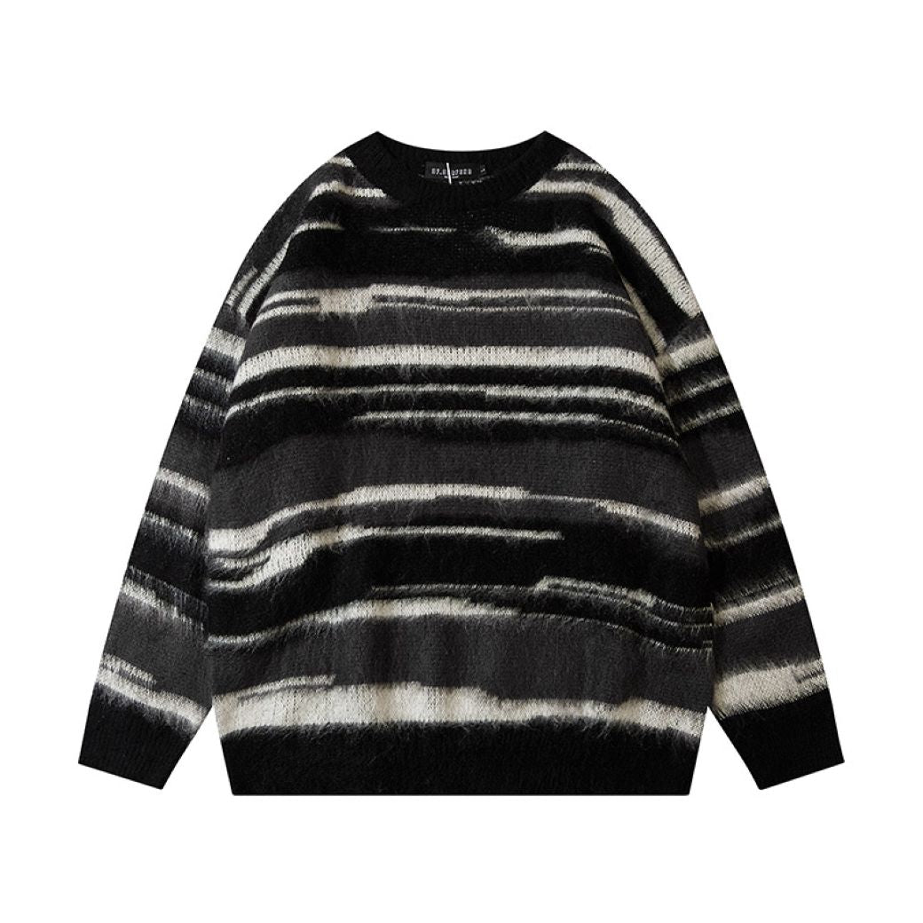 [CEDY] Striped loose knit sweater CD0005