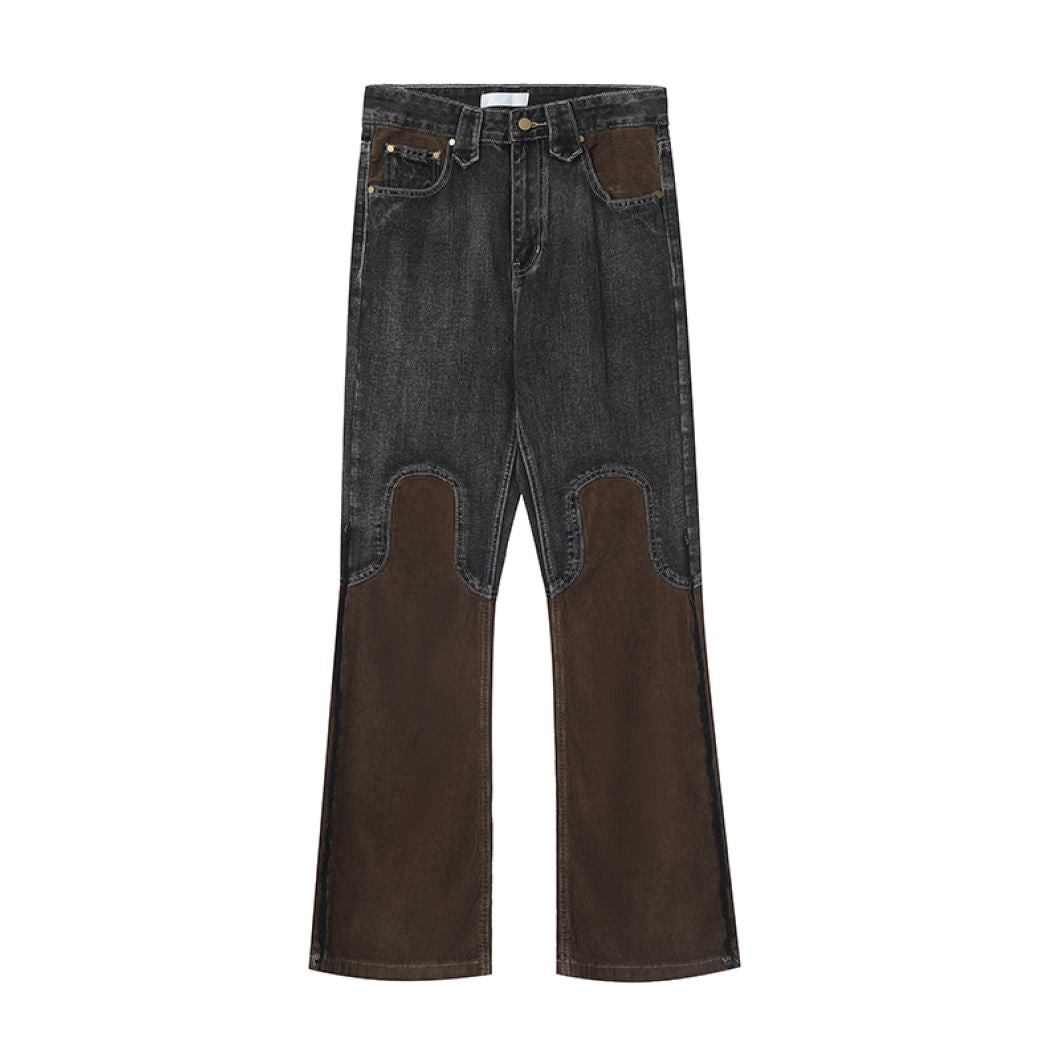 [MR nearly] Corduroy stitch washed jeans MR0021