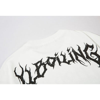 【VEG Dream】Dark graphic letter print short-sleeved T-shirt  VD0154