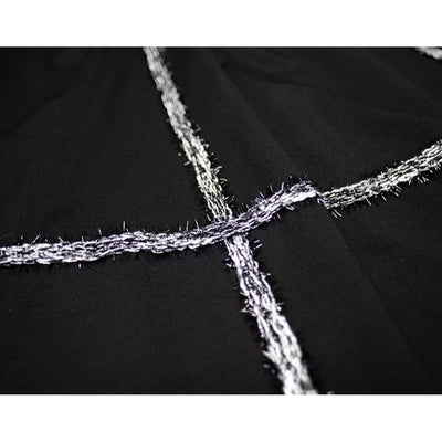 【CHICSKY】Classic black stitch A-line skirt  CH0008