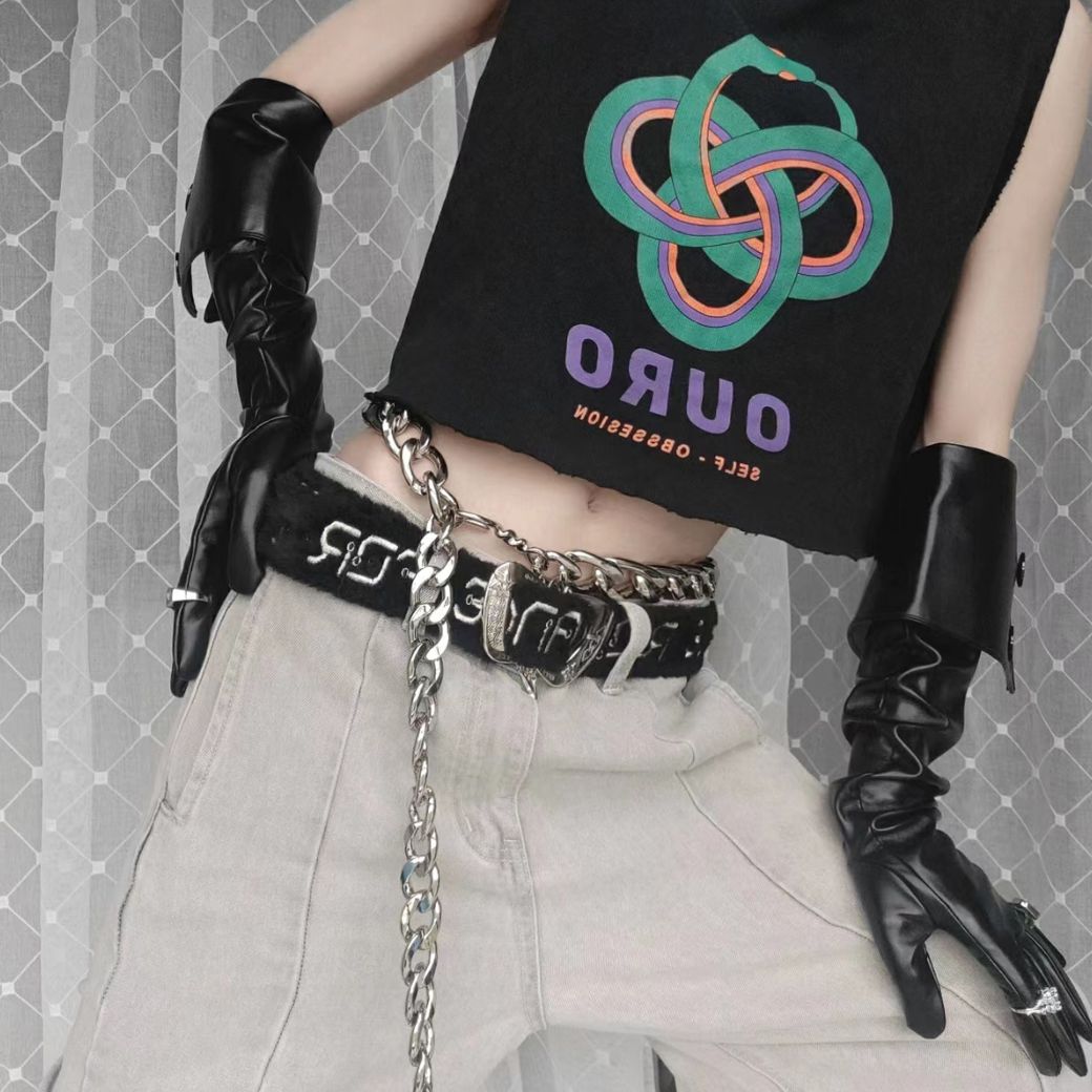 【OURO】Punk design metal waist chain  OR0007