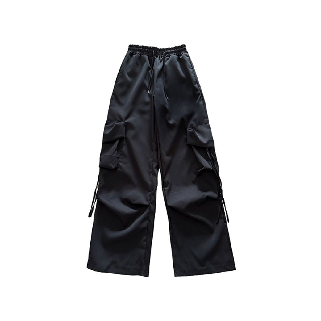 Multi-pocket casual mop pants HL2874