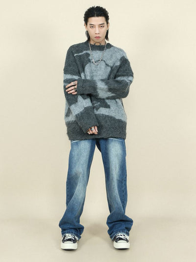 【MR nearly】Color block high-end sweater  MR0017