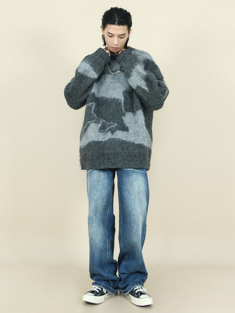 【MR nearly】Color block high-end sweater  MR0017