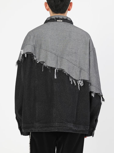 【BOB】Tassel design stitch denim jacket BO0007