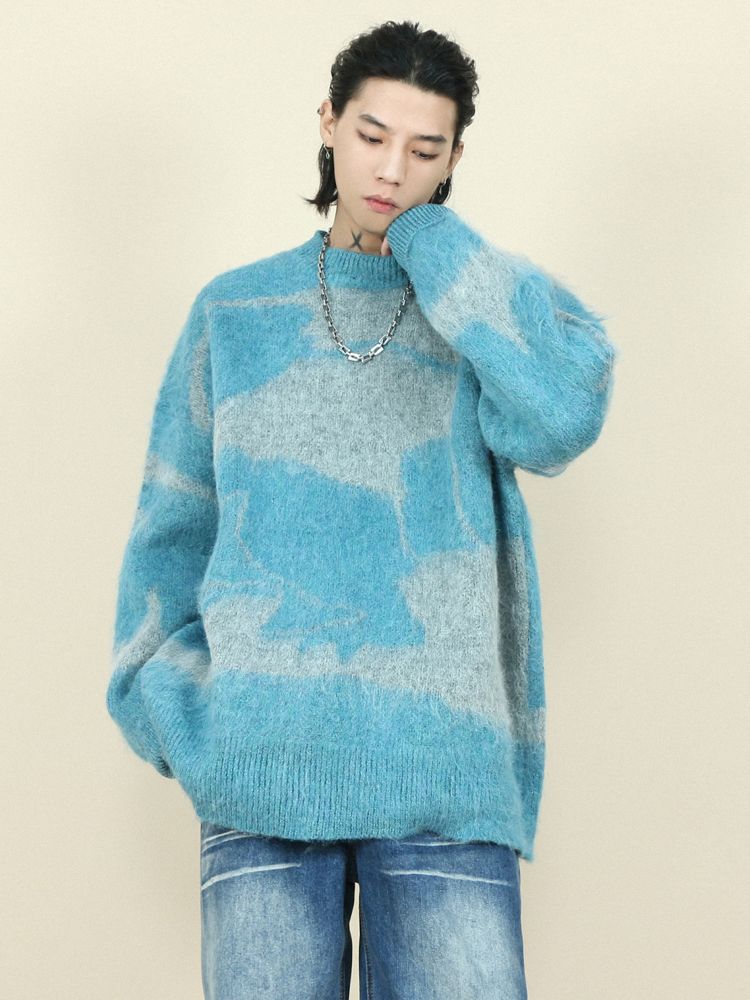 【MR nearly】Color block high-end sweater  MR0017