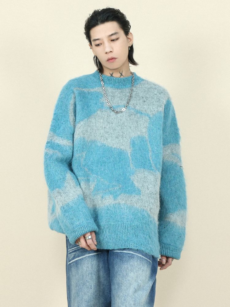 【MR nearly】Color block high-end sweater  MR0017