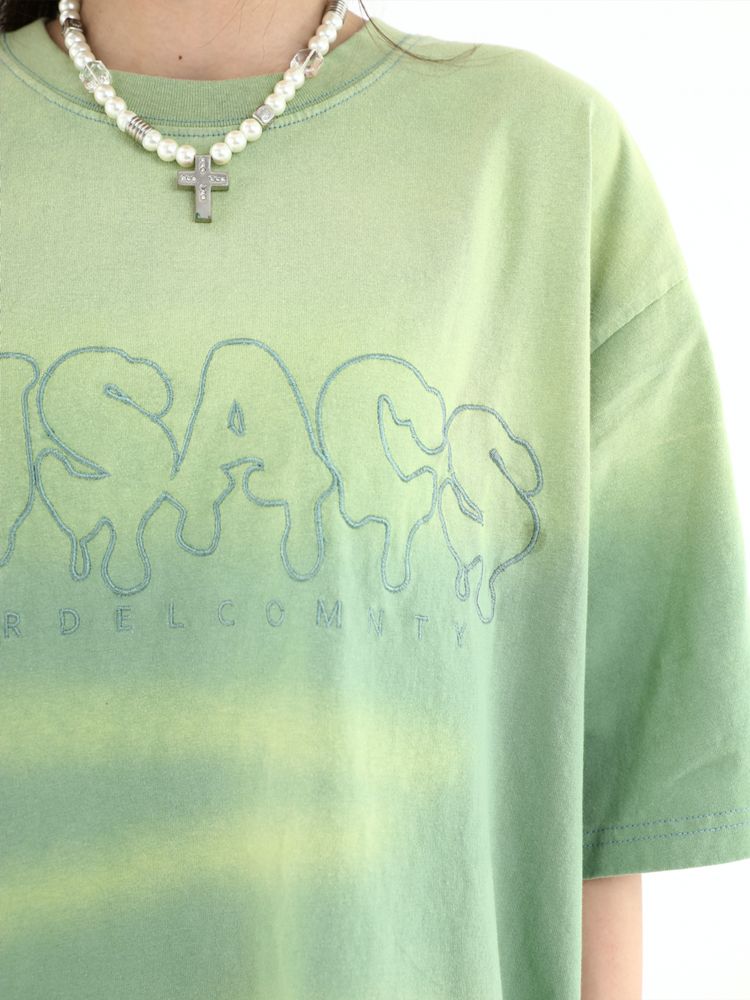 【INS】Logo Embroidered Graffiti Short Sleeve T-shirt  IN0009