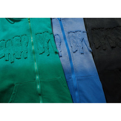 【NIHAOHAO】Gradation color oversized hoodie  NH0021