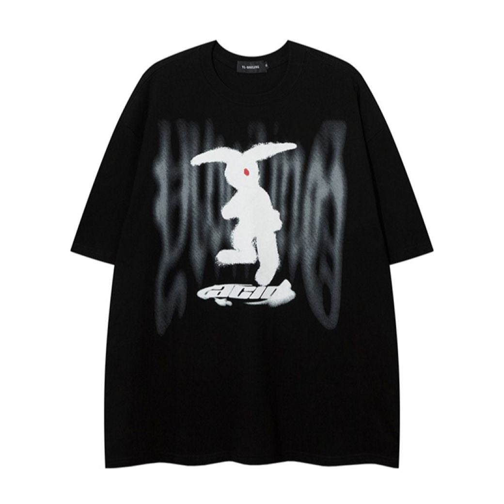 [VEG Dream] Rabbit graffiti print T-shirt VD0159