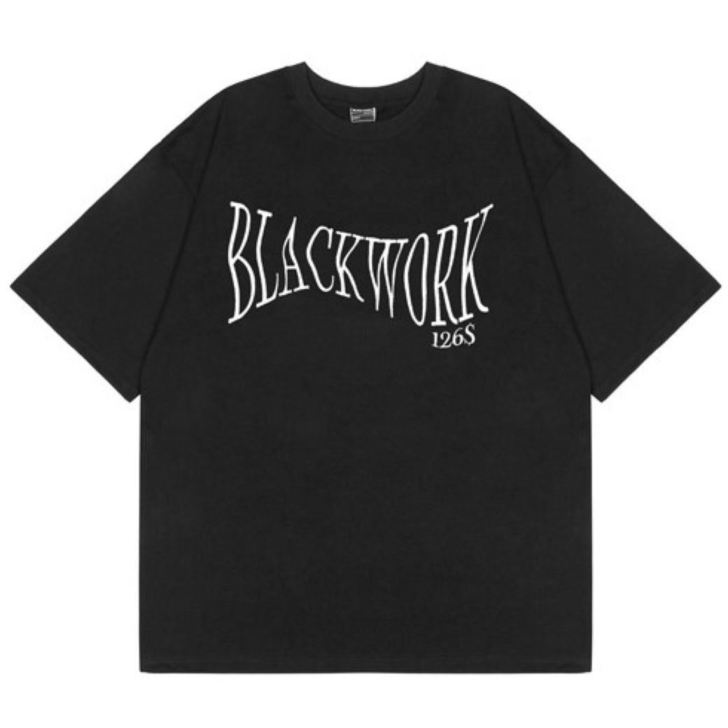 [JEM] Back graphic print short-sleeved T-shirt JE0023