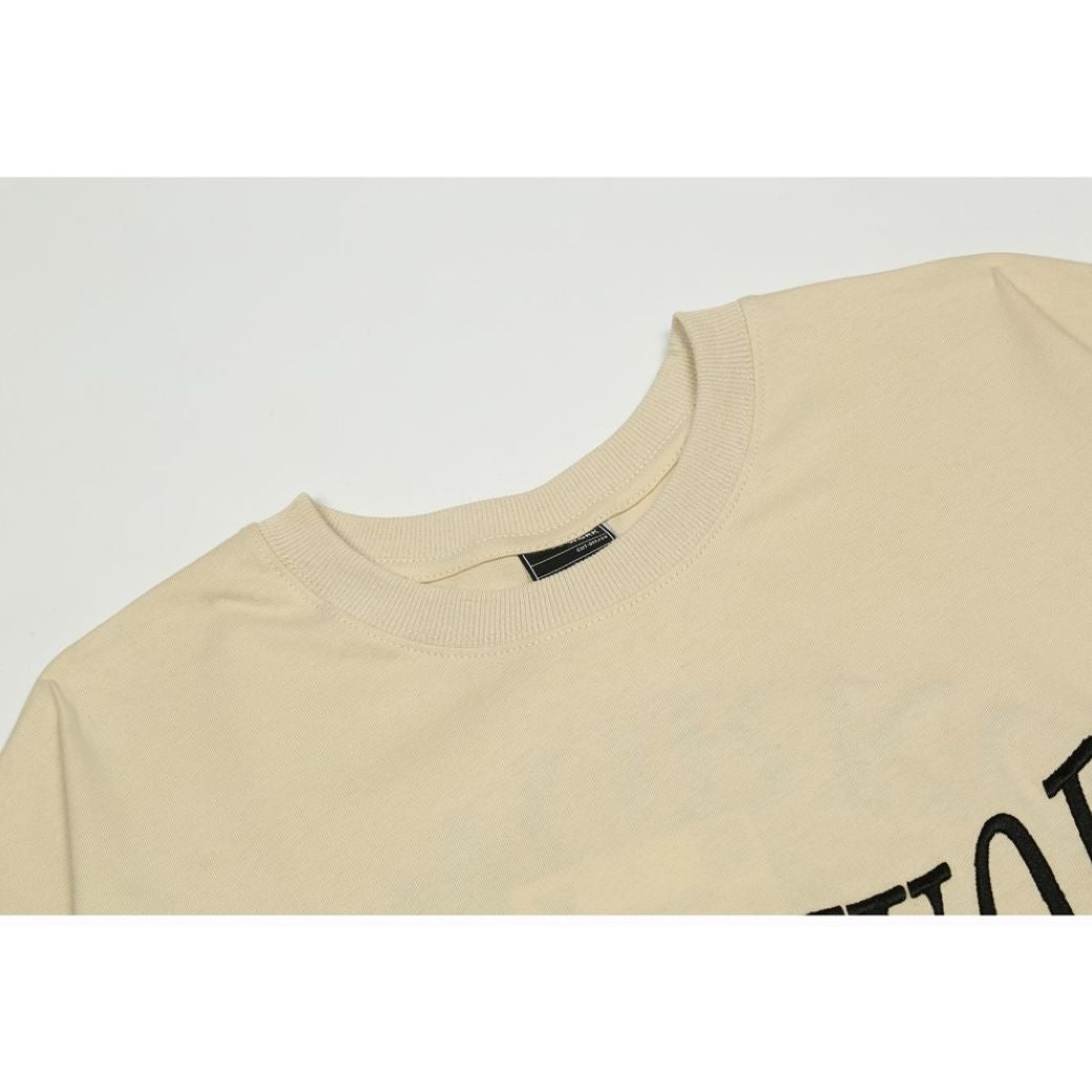 【JEM】Back graphic print short-sleeved T-shirt  JE0023