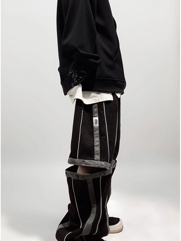 【UUCSCC】Detachable wide leg casual pants  US0032