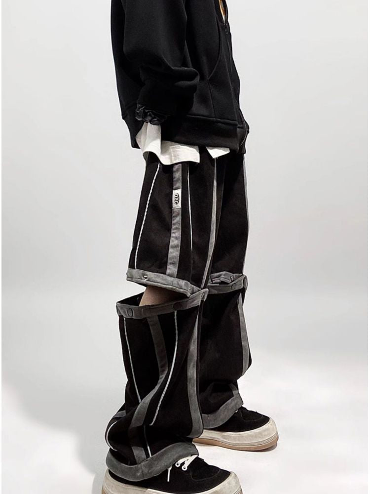【UUCSCC】Detachable wide leg casual pants  US0032