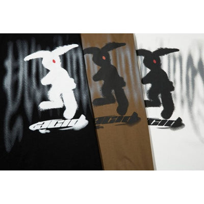 【VEG Dream】Rabbit graffiti print T-shirt  VD0159