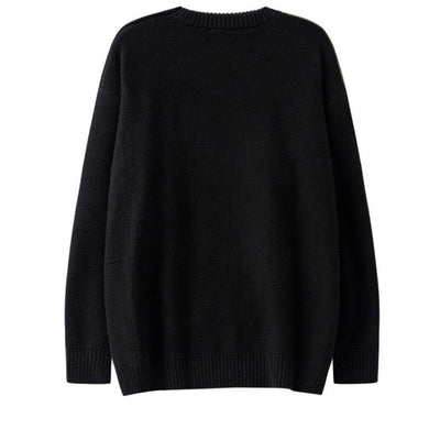 [NIHAOHAO] Jacquard fringe knit sweater NH0013