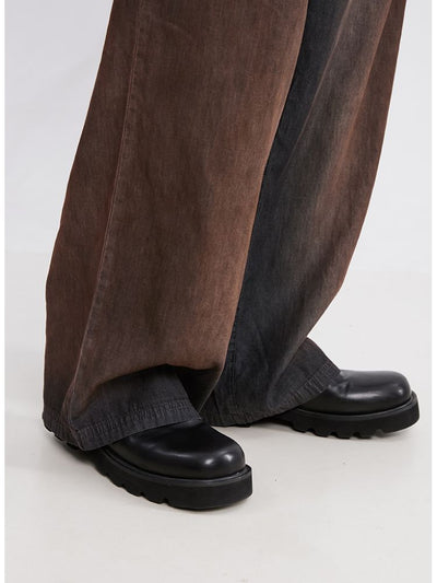 【Yehbyahb】Gradation design washed denim pants  YB0001