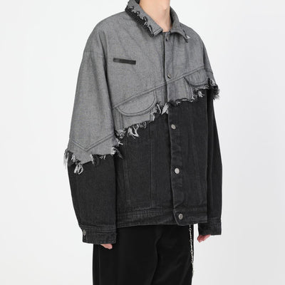 【BOB】Tassel design stitch denim jacket  BO0007