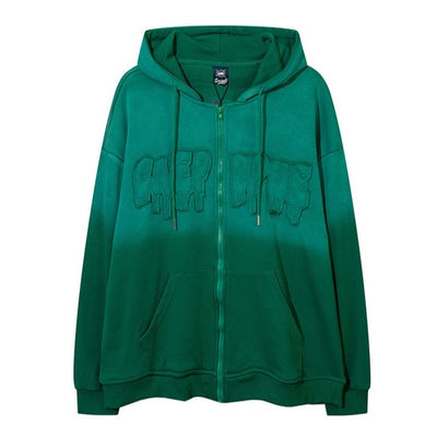 【NIHAOHAO】Gradation color oversized hoodie  NH0021