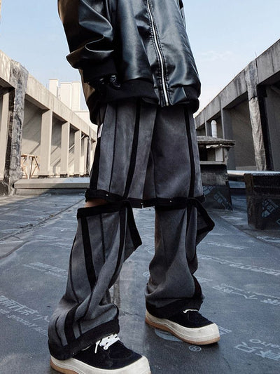 【UUCSCC】Detachable wide leg casual pants  US0032