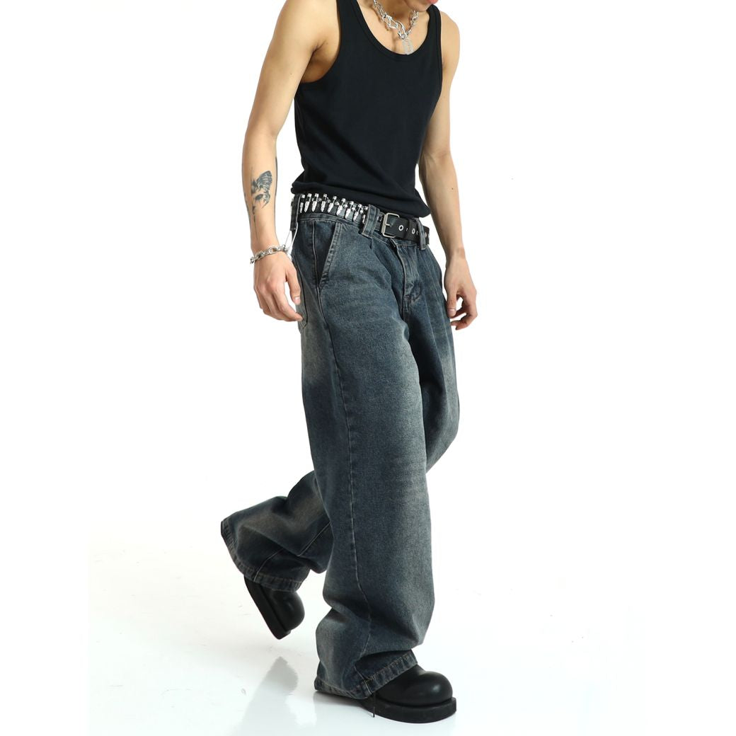 【MEBXX】All match loose washed jeans  MX0012