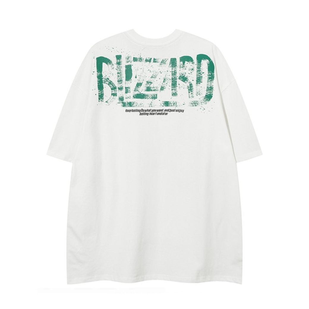 【VEG Dream】Retro Design Graffiti Letter Print T-shirt VD0158