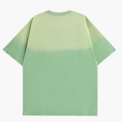 【INS】Logo Embroidered Graffiti Short Sleeve T-shirt  IN0009