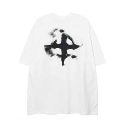 【VEG Dream】Dark graffiti design oversized T-shirt  VD0167
