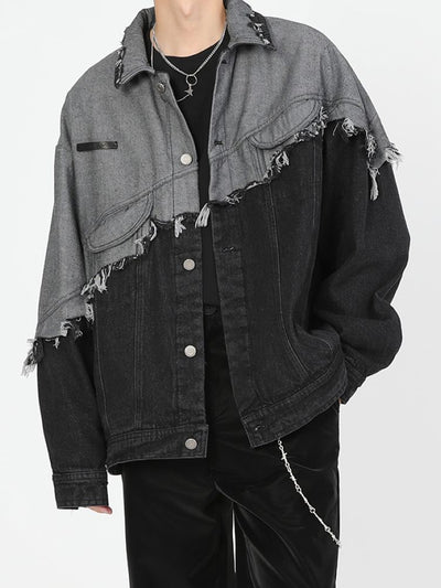 【BOB】Tassel design stitch denim jacket  BO0007