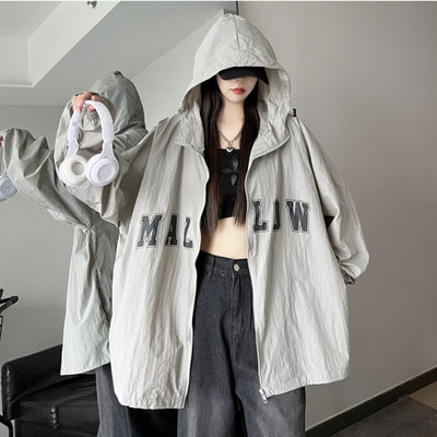 UV resistant long-sleeved hooded jacket  HL2890