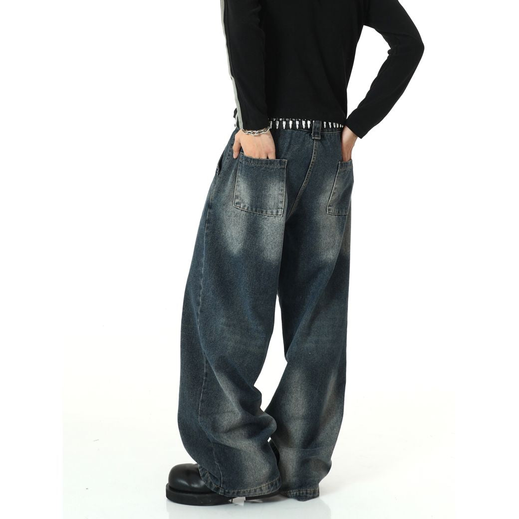 【MEBXX】All match loose washed jeans  MX0012