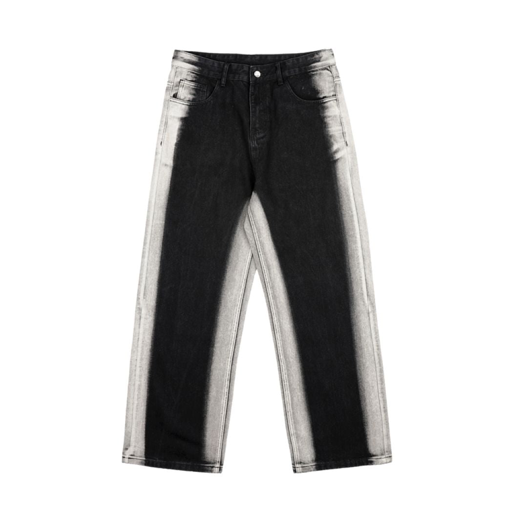 [BOB] Color scheme wide leg jeans BO0011