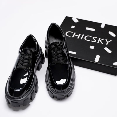 【CHICSKY】British style thick loafers  CH0002