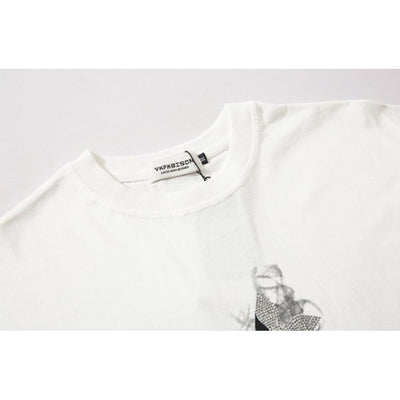 【VEG Dream】Cross smoke print big T-shirt VD0144