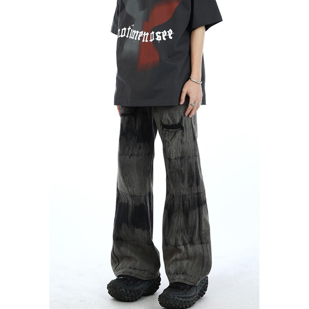 【MAXDSTR】Gradation design washed denim pants  MD0043