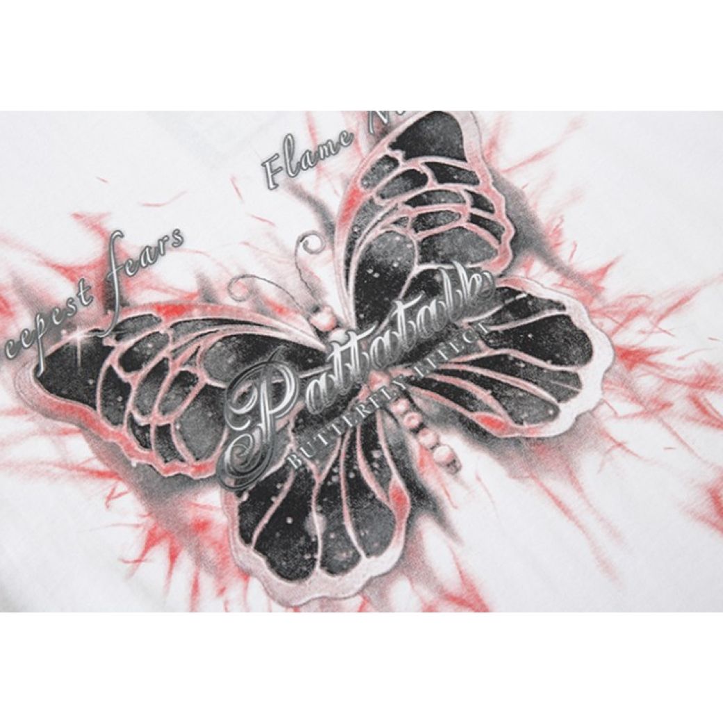 【VEG Dream】Dark butterfly design Loose short-sleeved T-shirt  VD0166