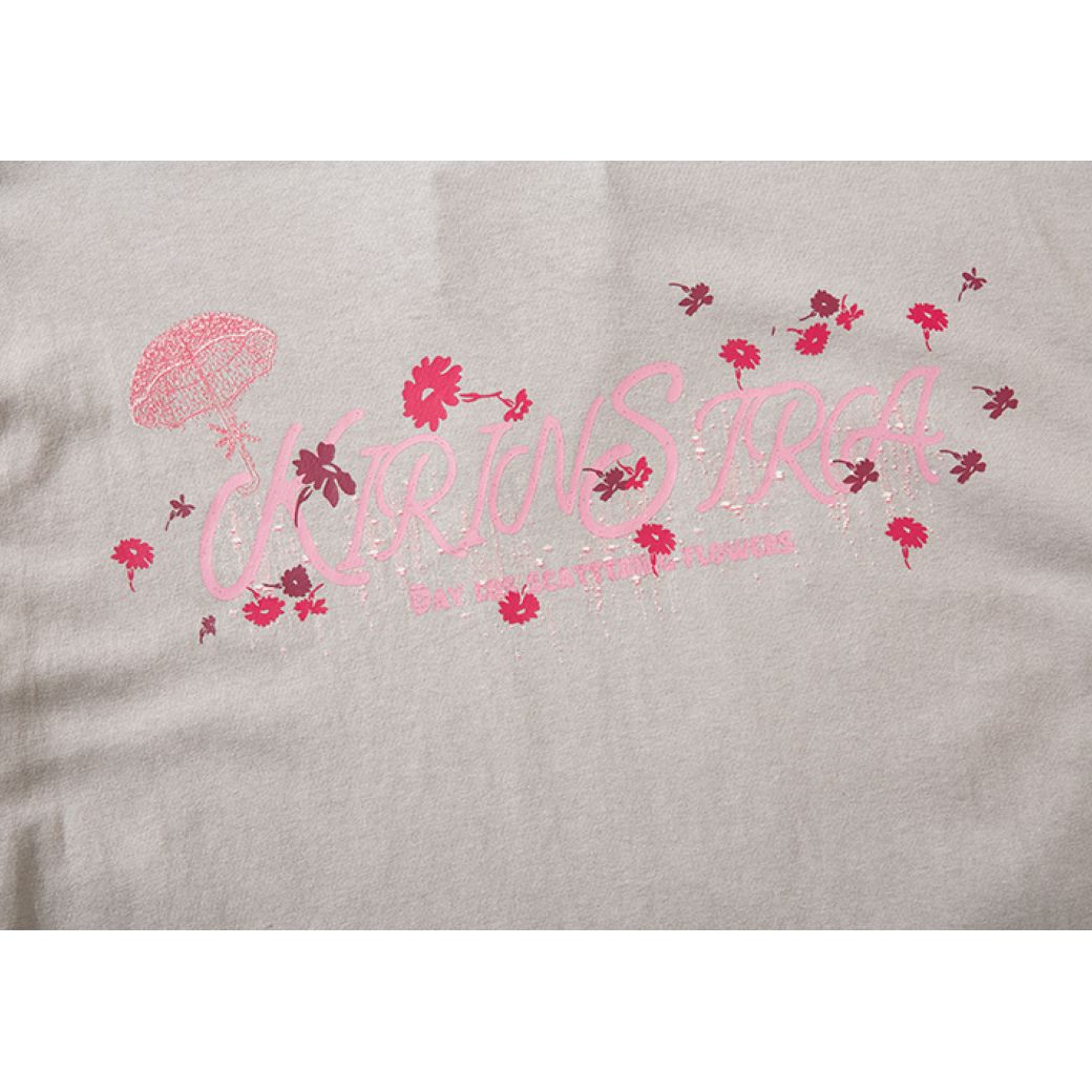 【NIHAOHAO】Umbrella flower graphic print long sleeve T-shirt  NH0033