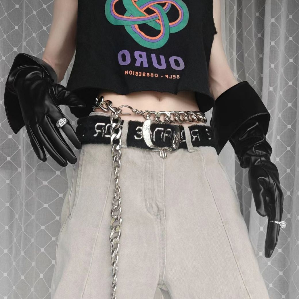 【OURO】Punk design metal waist chain OR0007