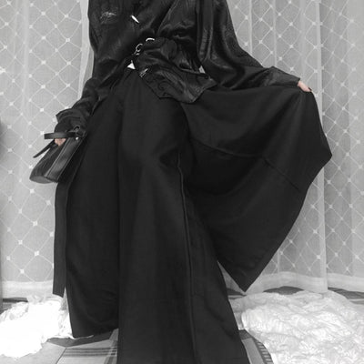 【OURO】Fake two-piece design wide leg pants  OR0004