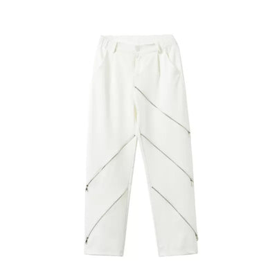 Unique design zip pants  HL1518