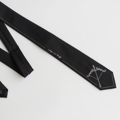 bow &amp; arrow print necktie HL0894