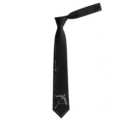 bow &amp; arrow print necktie HL0894