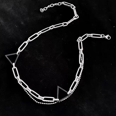 Triangle hanging chain necklace HL2123