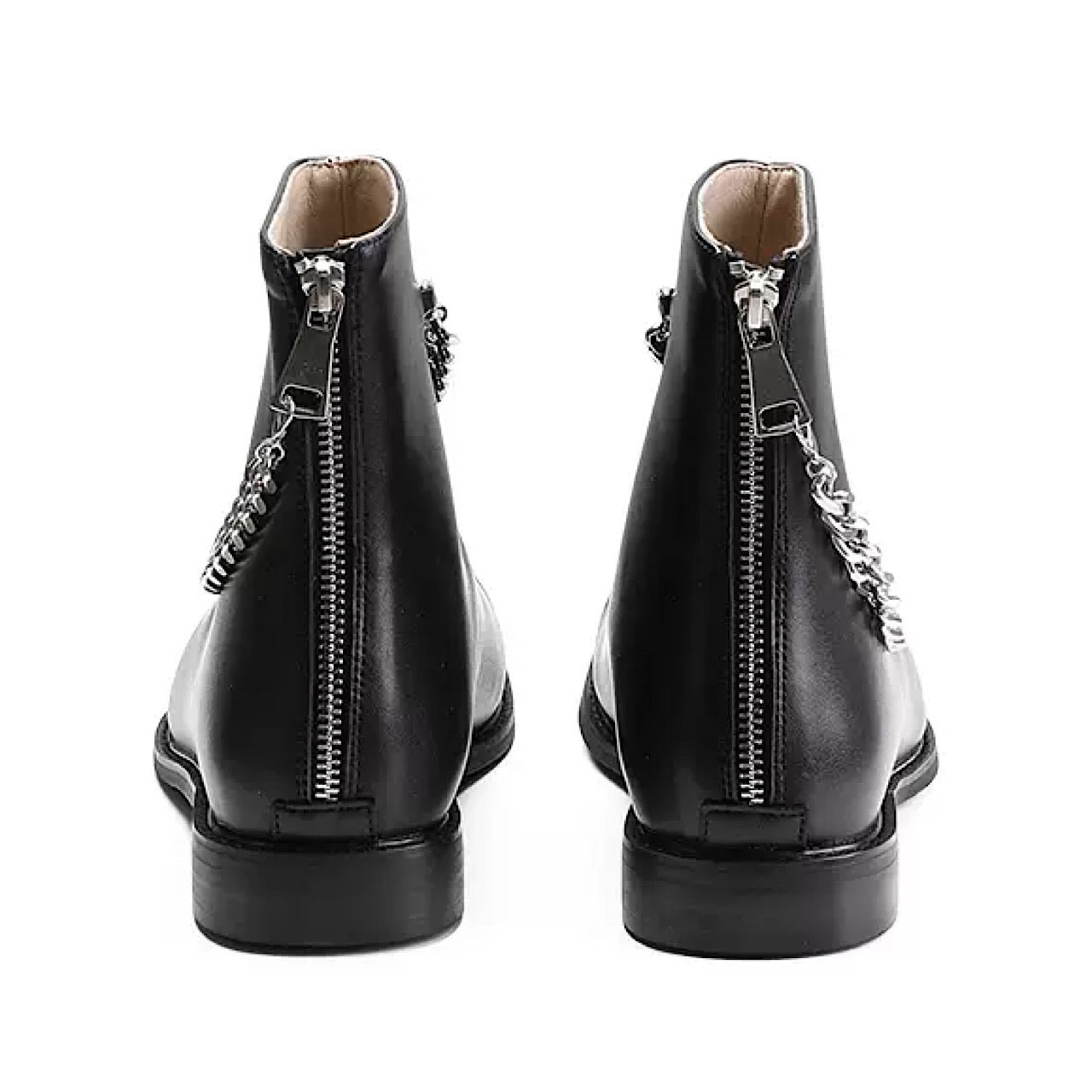Chain round leather boots  HL1791