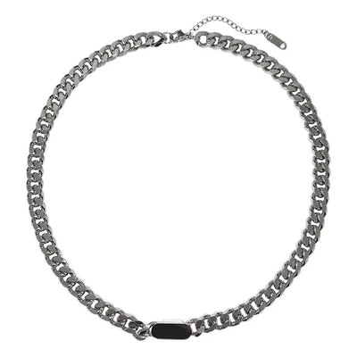 Silver layered necklace HL1341