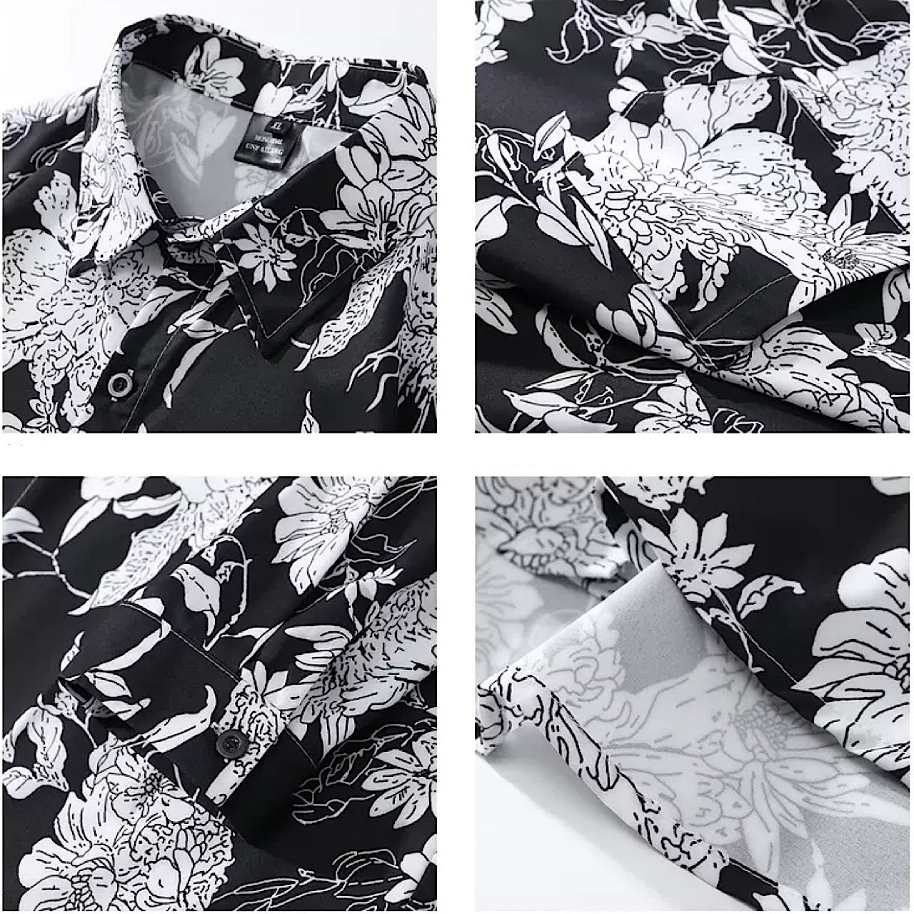 Flower total pattern shirt  HL1742